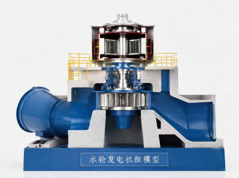 菏泽水轮发电机组剖视模型